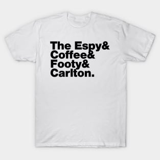 Melbourne (Carlton Draught black print) T-Shirt